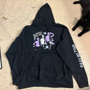 Black Hoodie with Graphic Print